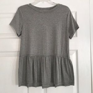 *SOLD* Gray Babydoll Top